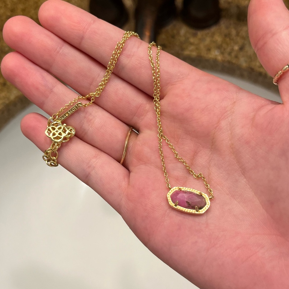 kendra scott elisa necklace vintage gold